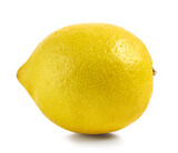 Fototapeta  - fresh ripe whole lemon
