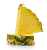 Fototapeta  - fresh juicy pineapple pieces