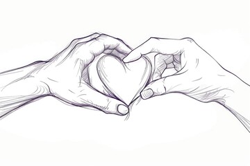Aufkleber - Simple and meaningful image, perfect for love and relationships concepts