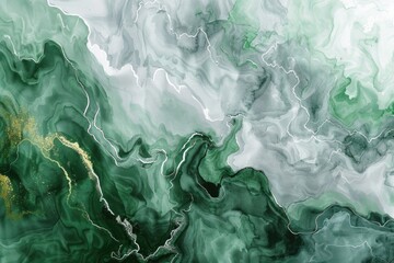 Poster - Detailed close up of a green and white painted surface, suitable for backgrounds or abstract concepts