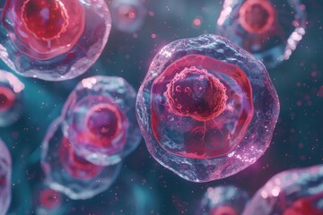 Poster - Close-up view of cellular structure, suitable for science projects