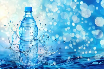 Poster - A refreshing splash of water on the surface. Suitable for various projects