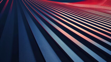 Poster - abstract design of a background with blue and red lines