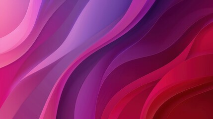 Wall Mural - purple and red gradient waves abstract