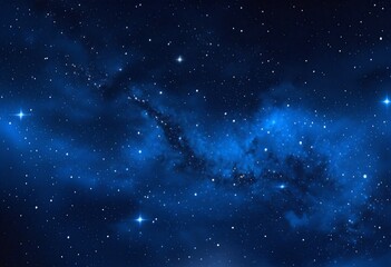 Wall Mural - Night Sky Panorama: The Splendor of Stars and Nebulae