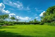 © Dekastro - beautiful garden lawn with a large beautiful blue sky in the background