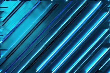 Wall Mural - blue neon lines texture background
