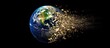 © BISMILAH - Illustration of the earth being destroyed due to global warming