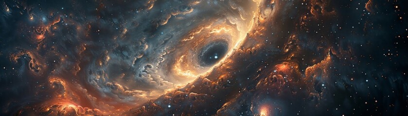 enigmatic essence of black holes Convey a sense of wonder and intrigue