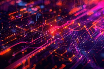 Digital Transformation, System Engineering and Programming Abstract Background AI Generated Illustration