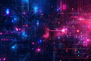 Digital Transformation, System Engineering and Programming Abstract Background AI Generated Illustration