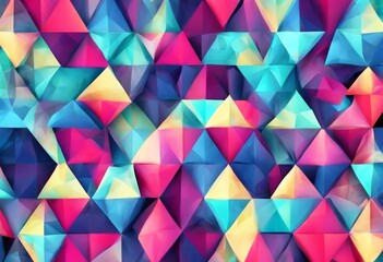 Poster - 'trendy Big triangle polygonal backgrounds Set Blue colors Abstract Background Pattern Design Concept Template Geometric Wallpaper Colorful Modern Shape Triangular Low'