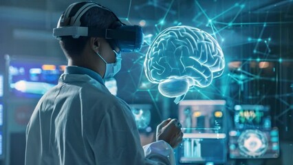 Poster - Medical Professional Exploring Brain Anatomy Using Virtual Reality