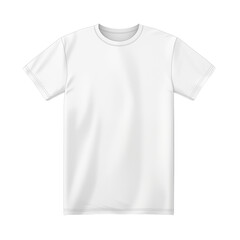 White T-shirt isolated on transparent background