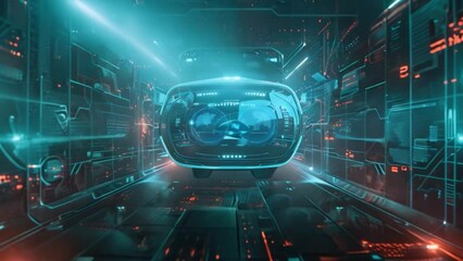 Poster - Futuristic Virtual Reality Interface in a Digital World