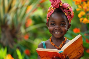 Wall Mural - Gleeful youngsters: happy african children - cherishing the exuberance, innocence, and sense of community among Africa's children, cultivating a brighter tomorrow with love and care.