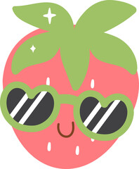 Wall Mural - groovy strawberry
