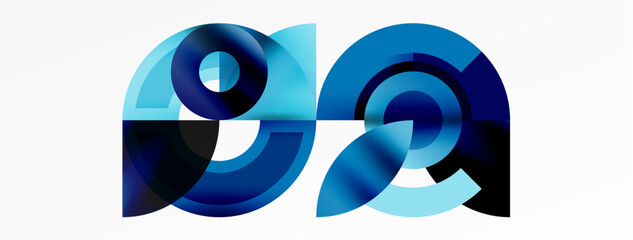 Aufkleber - The number 99 is represented by a pattern of azure and electric blue circles on a white background, resembling the design of a sports equipment or automotive tire
