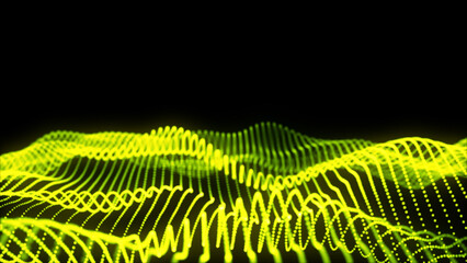 Aufkleber - Beautiful glowing  yellow bokeh background