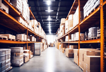 'storage stribution warehouse industrials distribution industry shelf factory transportation box business store rack package industrial supply shipping big large indoor storehouse stock'