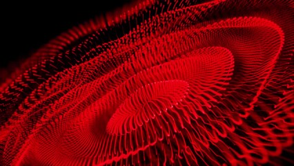 Aufkleber - abstract background with flowing particles.  dynamic waves, line and particles.