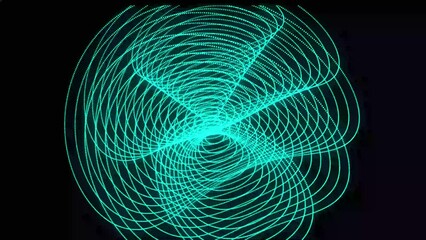 Aufkleber - 3D Illustration.Abstract background with animation of spinning abstract futuristic tunnel with light.