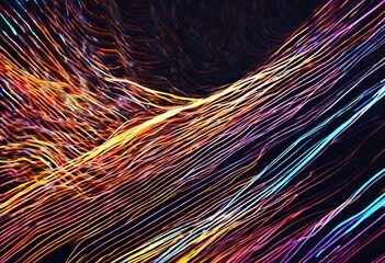 Aufkleber - 'lights abstract background lines blur mess night motion christmas pattern texture design technology