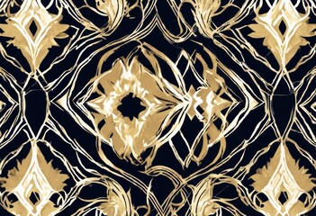 Poster - 'Black Pattern Gold Luxury Line Geometric Background Vector Gatsby Art Abstract Modern Design Deco String Concept Illusion Texture Template Motion Wallpaper Graphic'
