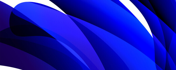 Poster - A close up of a vibrant electric blue swirl on a clean white background, perfect for automotive design inspiration. The mix of blues, purples, and magentas create a mesmerizing effect
