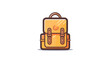 © 俊后生 - Hand drawn cartoon schoolbag illustration material