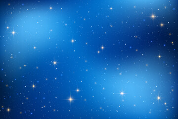 Wall Mural - night sky with stars. dark blue vector universe. shiny abstract cosmos. galaxy illustration with spa