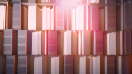 Poster - Towering Stack of Books Generative AI
