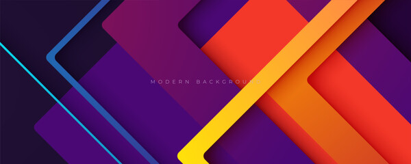 Poster - modern background colorful arrow shape decorative design vector