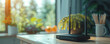 © NaphakStudio - Discover the sleek design of a high-speed wireless router, positioned on a table, with antennas primed for action, against the backdrop of a modern home interior rich in connectivity and technology.