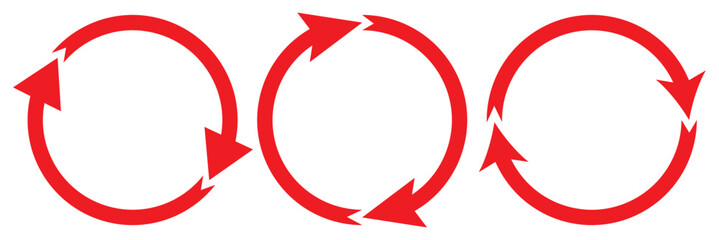 Poster - Clockwise or anticlockwise high quality loop icon. Vector illustration of two round arrows symbol isolated on white background. Eps 10. 