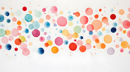 Wall Mural - Digital retro watercolor dots abstract graphic poster background