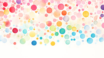 Poster - Digital retro watercolor dots abstract graphic poster background