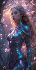 Wall Mural - fantasy girl in armor