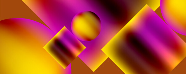 Aufkleber - Vibrant geometric pattern featuring a mix of purple, magenta, and electric blue colors in circular petal shapes. The macro photography captures the symmetry and gaslike movement within the design