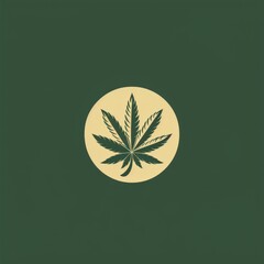 Wall Mural - a grow shop with vector graphics, featuring elements like cannabis, weed, and hemp for a distinctive identity