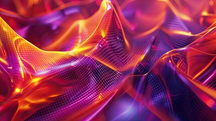 Fototapete - Modern abstract digital 3D background