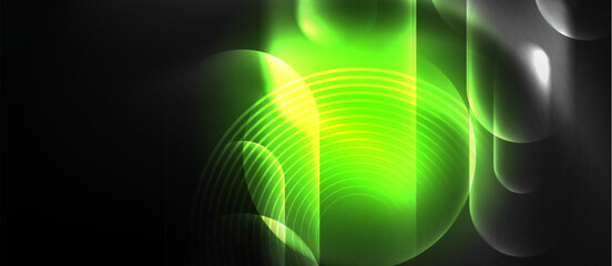 Poster - An electric blue light illuminates a dark background, creating a mesmerizing contrast. The symmetry and pattern of the light resemble a terrestrial plant, resembling a work of art in the darkness