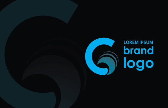 Creative logo with the letter G that looks simple, smooth and appropriate