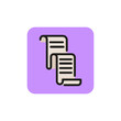 Line icon of paper. Report, script, review. Document concept. Can be used for topics like business, internet, applications