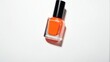 © Arceli - bottle of orange nail polish on plain white background from Generative AI