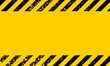 yellow and black diagonal stripes background for warning, caution signs - 1 with yellow grunge design