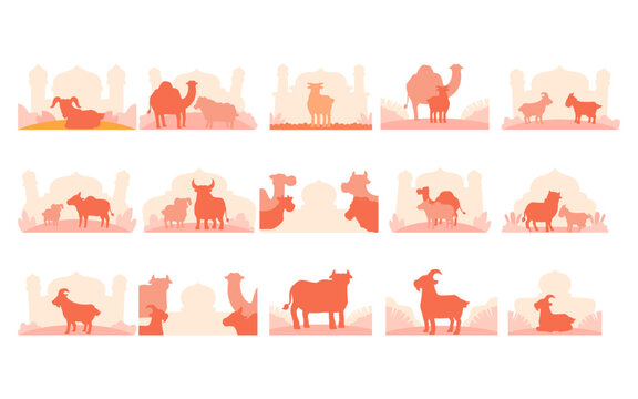 Set of Eid Al Adha Element