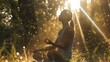Bewusstsein und Natur: Meditation im Waldlicht