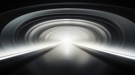 Canvas Print - Futuristic Tunnel of Light