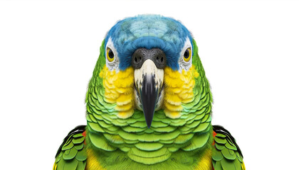 parrot isolated on white background